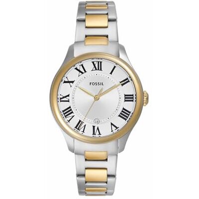 Fossil Gilmore Uhr für Damen, Quarz DREI Zeiger Datumswerk mit Edelstahl oder Lederarmband Fossil Gilmore Uhr für Damen, Quarz DREI Zeiger Datumswerk mit Edelstahl oder Lederarmband