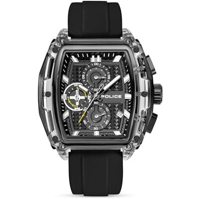Police Clout Tank Herrenuhr Chronograph Kunststoff 54 mm Police Clout Tank Herrenuhr Chronograph Kunststoff 54 mm