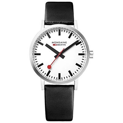 Mondaine Classic Damen Uhr analog Quarzwerk mit Leder Armband A660.30314.11SBB Mondaine Classic Damen Uhr analog Quarzwerk mit Leder Armband A660.30314.11SBB