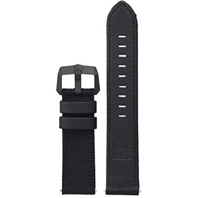 Luminox Uhrenarmband aus Leder mit Edelstahlschließe in der Farbe Schwarz für die Serie F-117 Nighthawk, Bandbreite: 23mm, FE6420.20B.1 Luminox Uhrenarmband aus Leder mit Edelstahlschließe in der Farbe Schwarz für die Serie F-117 Nighthawk, Bandbreite: 23mm, FE6420.20B.1