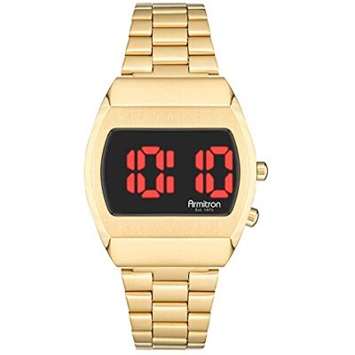 Armitron Sport Retro Digital Chronograph Bracelet Watch Gold Armitron Sport Retro Digital Chronograph Bracelet Watch Gold