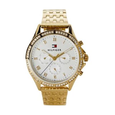 Tommy Hilfiger Multi Zifferblatt Quarz Uhr für Damen mit Goldfarben Edelstahlarmband 1782142 Tommy Hilfiger Multi Zifferblatt Quarz Uhr für Damen mit Goldfarben Edelstahlarmband 1782142