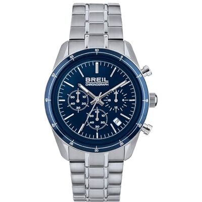 Breil Uhr Herren Release Ziffernblatt BLAU Bewegung Chrono Quartz e Bracelet Stahl Silber TW1898 Breil Uhr Herren Release Ziffernblatt BLAU Bewegung Chrono Quartz e Bracelet Stahl Silber TW1898