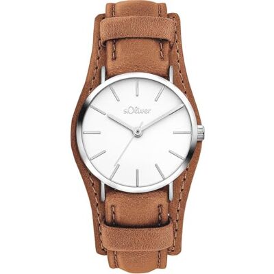 S. Oliver Damenuhr mit flachem Gehäuse und abnehmbaren Unterlegband 30 mm analog Armbanduhr für Damen mit Quarzwerk 3 ATM wasserdicht S. Oliver Damenuhr mit flachem Gehäuse und abnehmbaren Unterlegband 30 mm analog Armbanduhr für Damen mit Quarzwerk 3 ATM wasserdicht