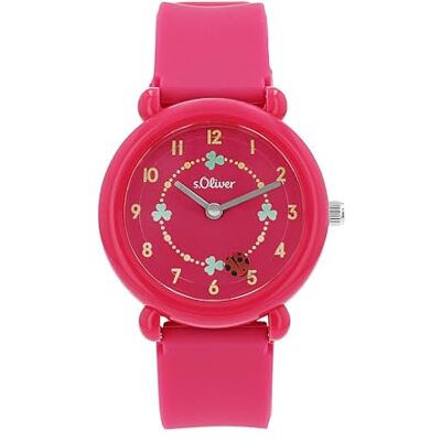 S. Oliver Kinderuhr für Jungs und Mädchen 28 mm Gute Ablesbarkeit Lern-Zifferblatt widerstandsfähiges Silikonband 3 ATM wasserfest hoher analoge Armbanduhr mit Quarzwerk Geschenkidee S. Oliver Kinderuhr für Jungs und Mädchen 28 mm Gute Ablesbarkeit Lern-Zifferblatt widerstandsfähiges Silikonband 3 ATM wasserfest hoher analoge Armbanduhr mit Quarzwerk Geschenkidee