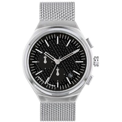 Breil Uhr Herren Spin Off Ziffernblatt SCHWARZ Bewegung Chrono Quartz e MESH Stahl Silber EW0531 Breil Uhr Herren Spin Off Ziffernblatt SCHWARZ Bewegung Chrono Quartz e MESH Stahl Silber EW0531