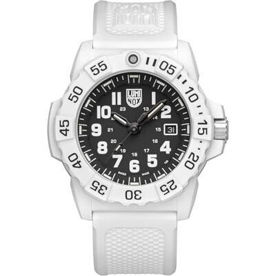 Luminox Navy Seal XS.3507.WB Herren-Taucheruhr – Swiss Made 45 mm Weiß/Schwarz, CARBONOX™, 20 bar wasserdicht, Silikonarmband, XS.3507.WB Luminox Navy Seal XS.3507.WB Herren-Taucheruhr – Swiss Made 45 mm Weiß/Schwarz, CARBONOX™, 20 bar wasserdicht, Silikonarmband, XS.3507.WB