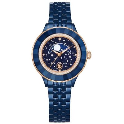Swarovski Octea Chrono Kollektion Uhr, Swiss Made Chronograph with Roségoldtonfinish and Leather Strap Swarovski Octea Chrono Kollektion Uhr, Swiss Made Chronograph with Roségoldtonfinish and Leather Strap