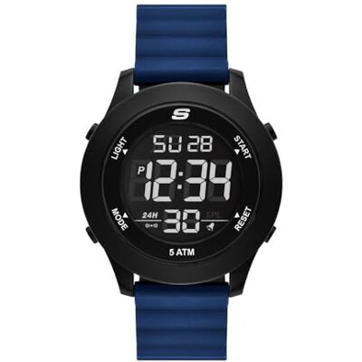 Skechers Herren Analog Quarz Uhr mit Silikon Armband SR5225 Skechers Herren Analog Quarz Uhr mit Silikon Armband SR5225