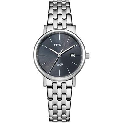 Citizen Damen Analog Quarz Uhr mit Edelstahl Armband EU6090-54A, Grau Citizen Damen Analog Quarz Uhr mit Edelstahl Armband EU6090-54A, Grau