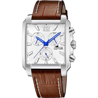 Lotus Herren Analog Uhr Braun Leder Quarz Chronograph Mineralglas 5 ATM Wasserdicht Elegante Uhr 18851/1 Special Prices Lotus Herren Analog Uhr Braun Leder Quarz Chronograph Mineralglas 5 ATM Wasserdicht Elegante Uhr 18851/1 Special Prices