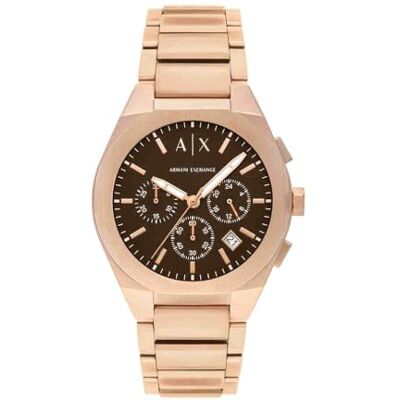 Armani Exchange Herren Rose Gold-Ton Edelstahl Uhr, AX4188 Armani Exchange Herren Rose Gold-Ton Edelstahl Uhr, AX4188