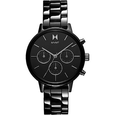 MVMT Multi Zifferblatt Quarz Uhr für Damen mit Schwarzes Keramikband 28000251-D MVMT Multi Zifferblatt Quarz Uhr für Damen mit Schwarzes Keramikband 28000251-D