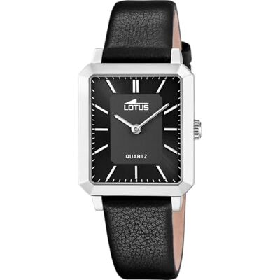 Lotus Damen Uhr Analog Leder Schwarz Quarzwerk Mineralglas hochresistent 5 ATM wasserdicht Elegant, Klassisch und Vintage 18987/4 Square Series Lotus Damen Uhr Analog Leder Schwarz Quarzwerk Mineralglas hochresistent 5 ATM wasserdicht Elegant, Klassisch und Vintage 18987/4 Square Series