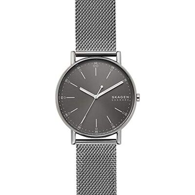 Skagen Signatur Herrenuhr, Quarz-Dreizeigerwerk mit Edelstahlarmband Skagen Signatur Herrenuhr, Quarz-Dreizeigerwerk mit Edelstahlarmband