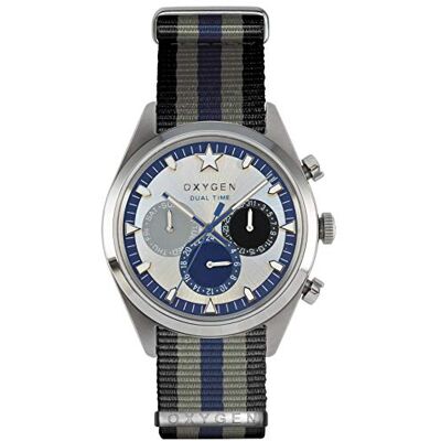 Oxygen Unisex-Armbanduhr Pacific 40 Analog Quarz Nylon EX-SDT-PAC-40-NN-BLGRNA Oxygen Unisex-Armbanduhr Pacific 40 Analog Quarz Nylon EX-SDT-PAC-40-NN-BLGRNA
