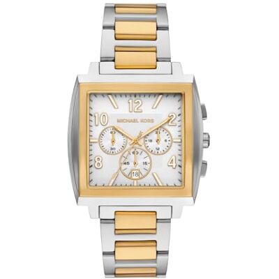 Michael Kors Rhys reloj para Hombre, movimiento cronógrafo de cuarzo Con Correa de Acero inoxidable Michael Kors Rhys reloj para Hombre, movimiento cronógrafo de cuarzo Con Correa de Acero inoxidable
