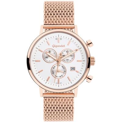 Gigandet Unisex Analog Japanisches Quarzwerk Uhr mit Edelstahl Armband 5VNAG6NE/014 Gigandet Unisex Analog Japanisches Quarzwerk Uhr mit Edelstahl Armband 5VNAG6NE/014