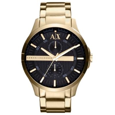 Armani Exchange Watch For Men, Quarz-Multifunktionswerk und 44mm Gehäusegröße mit Edelstahlarmband Armani Exchange Watch For Men, Quarz-Multifunktionswerk und 44mm Gehäusegröße mit Edelstahlarmband