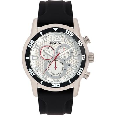 Gigandet Herren Analog Schweizer Quarzwerk Uhr mit Silikon Armband 4VNAG14NE/004 Gigandet Herren Analog Schweizer Quarzwerk Uhr mit Silikon Armband 4VNAG14NE/004