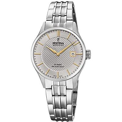 Festina Uhr Für Damen F20006/2 Swiss Made Silber Edelstahl Case SilberEdelstahl Band Festina Uhr Für Damen F20006/2 Swiss Made Silber Edelstahl Case SilberEdelstahl Band
