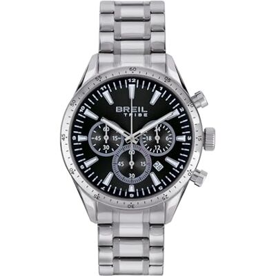 Breil Herren Chronograph JATO mit Armband aus Edelstahl, Wasserdichtigkeit: 5 Bar, Gehäusedurchmesser: 42 mm, EW0656 Breil Herren Chronograph JATO mit Armband aus Edelstahl, Wasserdichtigkeit: 5 Bar, Gehäusedurchmesser: 42 mm, EW0656