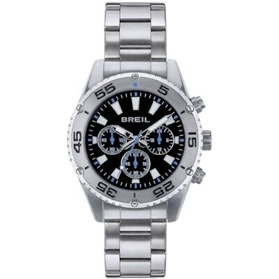 Breil Uhr Herren Sprinter Ziffernblatt SCHWARZ Bewegung Chrono Quartz e Bracelet Stahl Silber TW1997 Breil Uhr Herren Sprinter Ziffernblatt SCHWARZ Bewegung Chrono Quartz e Bracelet Stahl Silber TW1997