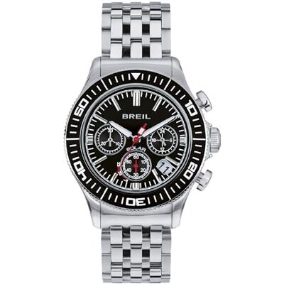 Breil Uhr Herren Manta 1970 Ziffernblatt SCHWARZ Bewegung Chrono SOLAR e Bracelet Stahl Silber TW2009 Breil Uhr Herren Manta 1970 Ziffernblatt SCHWARZ Bewegung Chrono SOLAR e Bracelet Stahl Silber TW2009