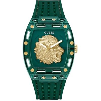 Guess Herren Armbanduhr Phoenix, grünes Silikonarmband, Mineral Glas, grünes Ziffernblatt, 5 Bar, Gehäusedurchmesser: 42 mm, GW0959G2 Guess Herren Armbanduhr Phoenix, grünes Silikonarmband, Mineral Glas, grünes Ziffernblatt, 5 Bar, Gehäusedurchmesser: 42 mm, GW0959G2