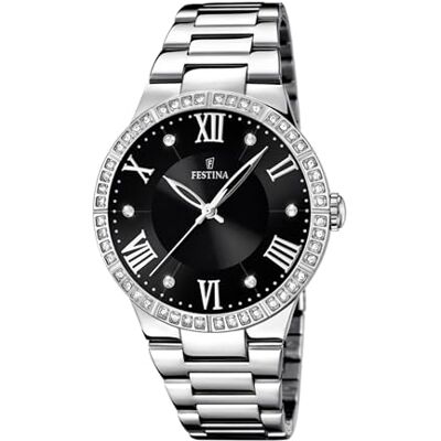Festina Damenuhr Analog aus Edelstahl 316l Silberfarben Festina Damenuhr Analog aus Edelstahl 316l Silberfarben