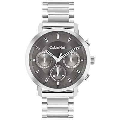 Calvin Multi Zifferblatt Quarz Uhr für Herren Kollektion Gauge mit Silbernes Edelstahlarmband 25200493 Calvin Multi Zifferblatt Quarz Uhr für Herren Kollektion Gauge mit Silbernes Edelstahlarmband 25200493