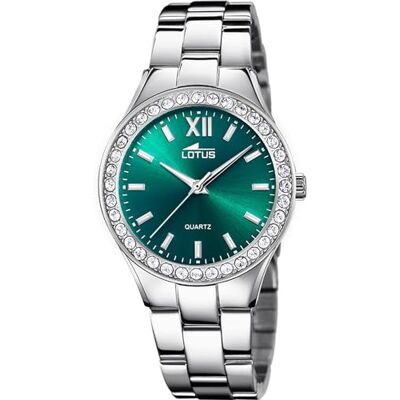 Lotus Damen Uhr Analog aus Edelstahl 316L Silber Quarzwerk Mineralglas hochresistent 5 ATM wasserdicht 18883/7 Trendy Lotus Damen Uhr Analog aus Edelstahl 316L Silber Quarzwerk Mineralglas hochresistent 5 ATM wasserdicht 18883/7 Trendy