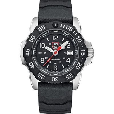 Luminox Herren Taucher Uhr Navy Seal Steel 3250 Series in der Farbe Schwarz mit Kautschukarmband, Gehäusedurchmesser: 45 mm, XS.3251.CB Luminox Herren Taucher Uhr Navy Seal Steel 3250 Series in der Farbe Schwarz mit Kautschukarmband, Gehäusedurchmesser: 45 mm, XS.3251.CB