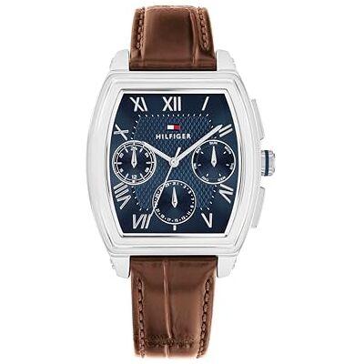 Tommy Hilfiger Multi Zifferblatt Quarz Uhr Braunes mit Braunes Lederarmband 1710760 Tommy Hilfiger Multi Zifferblatt Quarz Uhr Braunes mit Braunes Lederarmband 1710760