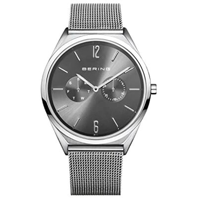 Bering Unisex Uhr Quarz Movement Ultra Slim Collection mit Edelstahl und Saphirglas 17140-009 3 ATM Bering Unisex Uhr Quarz Movement Ultra Slim Collection mit Edelstahl und Saphirglas 17140-009 3 ATM