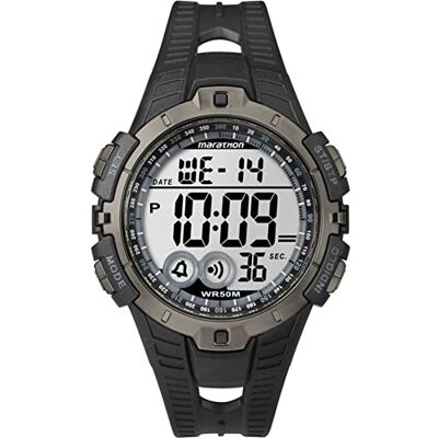 Timex Herren-Armbanduhr Marathon by , 46 mm, digital, schwarzes Harzarmband, T5K802 Timex Herren-Armbanduhr Marathon by , 46 mm, digital, schwarzes Harzarmband, T5K802