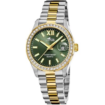 Lotus Damen Uhr Analog Edelstahl 316L Multi Quarzwerk Mineralglas hochresistent 10 ATM wasserdicht Kalender 18978/2 Freedom Collection Lotus Damen Uhr Analog Edelstahl 316L Multi Quarzwerk Mineralglas hochresistent 10 ATM wasserdicht Kalender 18978/2 Freedom Collection