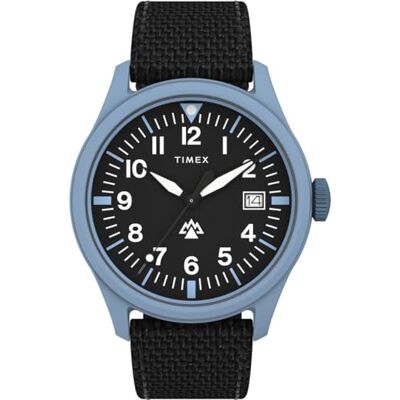 Timex Herren Analog Quarz Uhr Traprock mit Textilarmband Timex Herren Analog Quarz Uhr Traprock mit Textilarmband