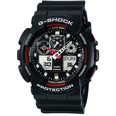 Casio HerrenArmbanduhr Analog-Digital Quarz Harz GA-100-1A4ER Casio HerrenArmbanduhr Analog-Digital Quarz Harz GA-100-1A4ER