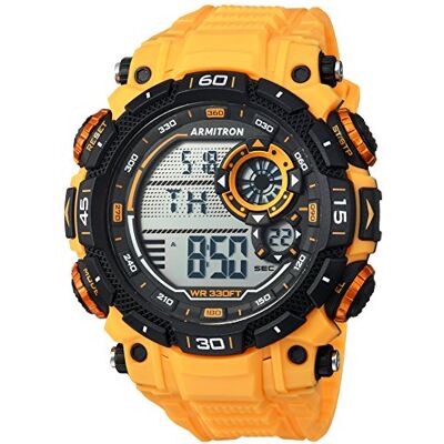 Armitron Sport Men's Digital Chronograph Resin Strap Watch, 40/8397 Yellow Armitron Sport Men's Digital Chronograph Resin Strap Watch, 40/8397 Yellow
