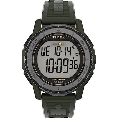 Timex Ironman Adrenaline TW5M58000 Armbanduhr, für Herren, 46,5 mm, Armband aus Polyurethan Timex Ironman Adrenaline TW5M58000 Armbanduhr, für Herren, 46,5 mm, Armband aus Polyurethan