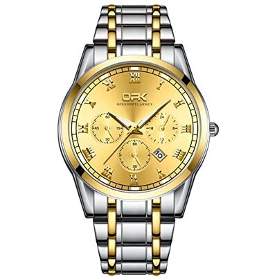 Basfur Herren Analog Quarz Uhr mit Edelstahl Armband Ho-Montre-007-03 Basfur Herren Analog Quarz Uhr mit Edelstahl Armband Ho-Montre-007-03