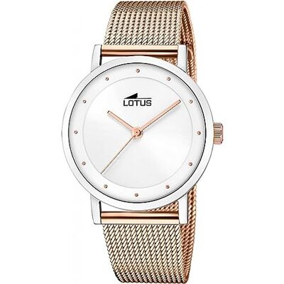 Lotus Damen Uhr Analog aus Edelstahl 316L Rosa Quarzwerk Mineralglas hochresistent 5 ATM wasserdicht 18878/2 Minimalist for Her Lotus Damen Uhr Analog aus Edelstahl 316L Rosa Quarzwerk Mineralglas hochresistent 5 ATM wasserdicht 18878/2 Minimalist for Her