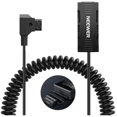 NEEWER Doppelseitiger Dummy Akku Adapter mit Display, gewickeltes D Tap auf USB C Splitter Ladegerät, kompatibel mit Atomos Ninja Shinobi Monitor DJI SDR Videosender Sony NP-F970/750/550, VP-F550X2 NEEWER Doppelseitiger Dummy Akku Adapter mit Display, gewickeltes D Tap auf USB C Splitter Ladegerät, kompatibel mit Atomos Ninja Shinobi Monitor DJI SDR Videosender Sony NP-F970/750/550, VP-F550X2