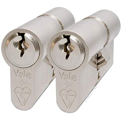 Yale Nickel Upvc Anti Bump Doppel Türschloss - Gleiche Schlüssel 6 Stück Yale Nickel Upvc Anti Bump Doppel Türschloss - Gleiche Schlüssel 6 Stück