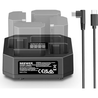 NEEWER 4-K NP-FZ100 Ladegerät kompatibel mit Sony A7 IV A9iii A1 A7R V A7Cii A6700 ZV-E1 FX3 FX30, 45W PD Schnellladung NP-FZ100 Batterieladegerät mit Batterieanzeige, 45W USB C PD Kabel, NW-Z4 NEEWER 4-K NP-FZ100 Ladegerät kompatibel mit Sony A7 IV A9iii A1 A7R V A7Cii A6700 ZV-E1 FX3 FX30, 45W PD Schnellladung NP-FZ100 Batterieladegerät mit Batterieanzeige, 45W USB C PD Kabel, NW-Z4