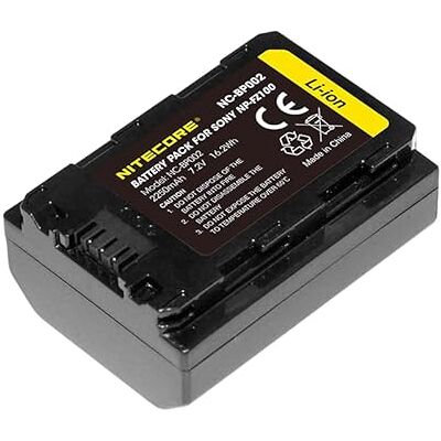 Nitecore Sony NP-FZ100 Kamera Akku - 2250mAh Nitecore Sony NP-FZ100 Kamera Akku - 2250mAh