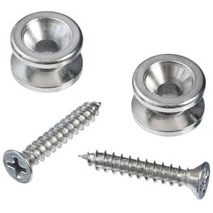 Waves PWEP202 2 Solid Brass Guitar Strap End Pins Chrome Waves PWEP202 2 Solid Brass Guitar Strap End Pins Chrome