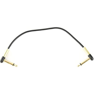 Fame Flat Patch Cable, Gold, 20 cm, Basic Standard, Vergoldete Steckerkontakte, Schwarz Fame Flat Patch Cable, Gold, 20 cm, Basic Standard, Vergoldete Steckerkontakte, Schwarz