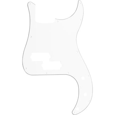 Musiclily Pro 13 Löcher P Bass Pickguard Schlagbrett 3-lagig Weiß für 4-Saiter Fender American/Mexican Standard Precision Bass Musiclily Pro 13 Löcher P Bass Pickguard Schlagbrett 3-lagig Weiß für 4-Saiter Fender American/Mexican Standard Precision Bass